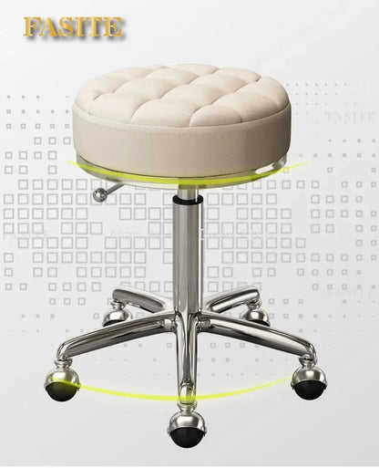 Rolling Hydraulic Chair Beauty Salon Stool Hairdressing Wheeled Beauty Tattoo Chairs Swivel Sedia Commercial Furniture