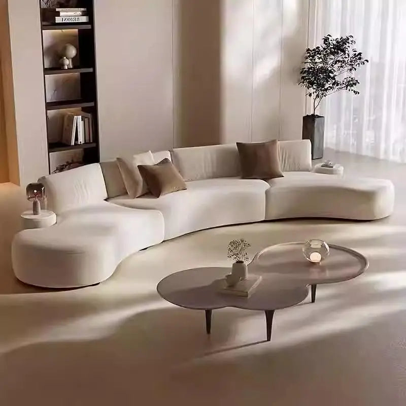 Italian minimalist special-shaped curved fabric sofa villa club small apartment living room home simple designer SOFA