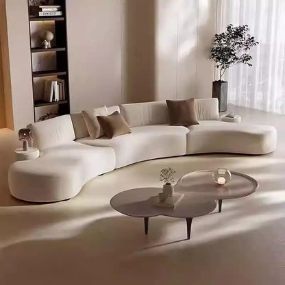 Italian minimalist special-shaped curved fabric sofa villa club small apartment living room home simple designer SOFA