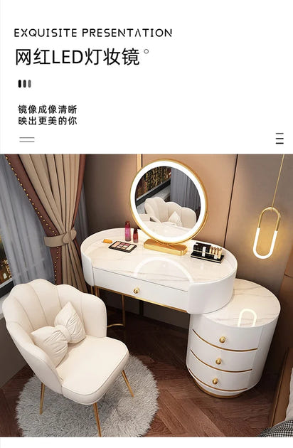 Vanity Table Stand Makeup Vanity Table Girls White Bedroom Desk Vanity Table Drawers Storage Coiffeuse De Chambre Home Furniture