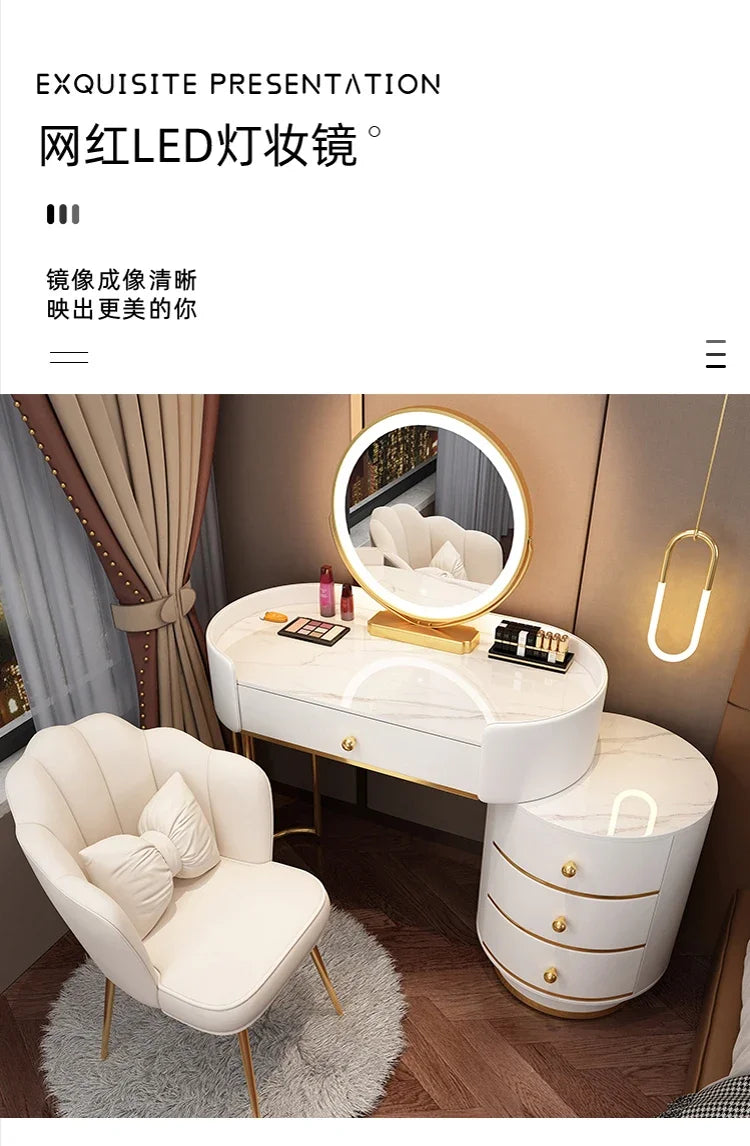 Vanity Table Stand Makeup Vanity Table Girls White Bedroom Desk Vanity Table Drawers Storage Coiffeuse De Chambre Home Furniture