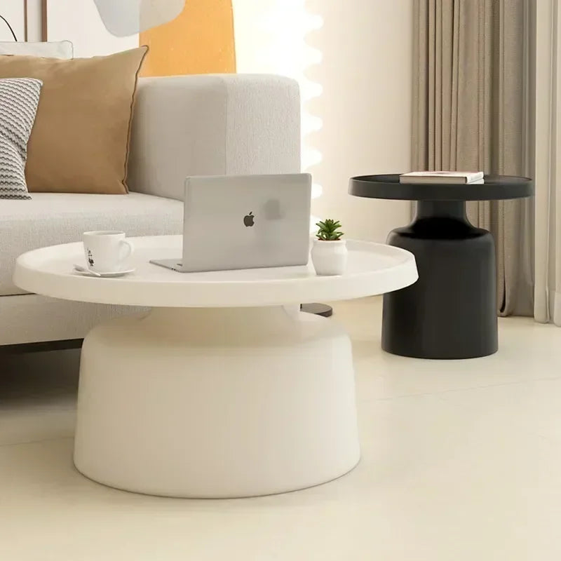 Circular Coffee Tables Nordic Living Room Center Table Modern Side Tea Table Portable Simple Bedroom Nightstand Home Furniture