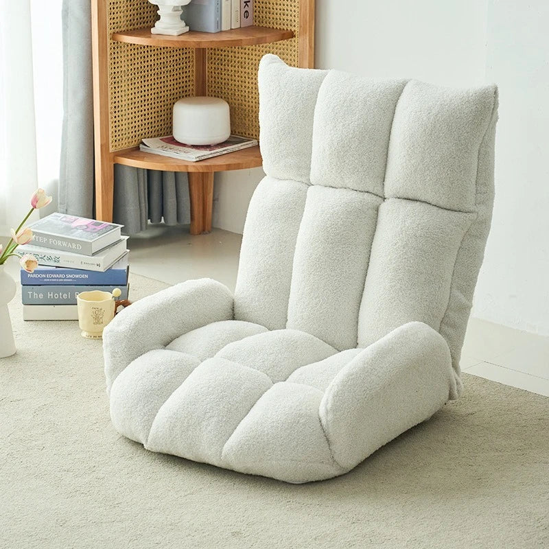 Cloud roll folding lazy sofa tatami backrest bay window lounge chair living room bedroom balcony floor internet famous sofa