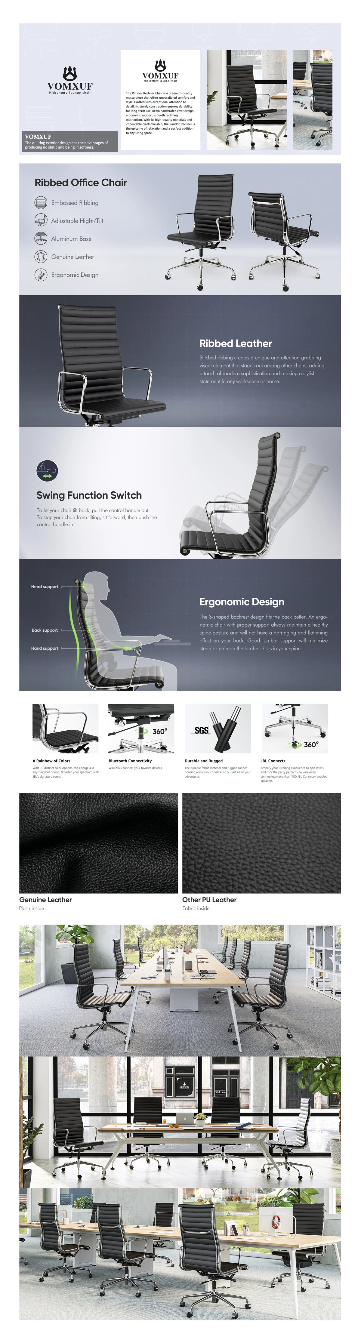 Office chairs Ergonomic Office Chair Mesh Back Lumbar Support Flip-Up Armrests Reclining Adjustable Height for Home Office Desk