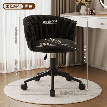 Office Chair, Swivel Desk Chair , Stylish Seating for Home Office, Vanity & Modern Glam Workspace Decor