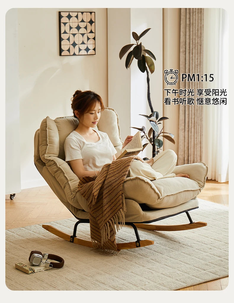 Designer Relax Chaise Lounge Luxury Vanity Makeup Rocking Chaise Lounge Gaming Sofa Living Room Furniture Woonkamer Stoelen Lsyy