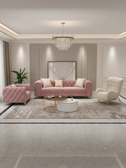 Hot Sale Design Leather Upholstery Multi Seater Sofa Lobby Hotel Villa Removable Cover Sectional Sofa Couch