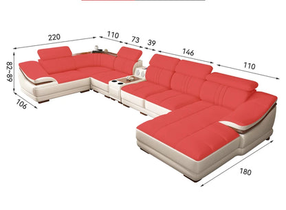 High Quality Genuine Leather Sofa Genuine Leather Sofa Modern Genuine Leather Sofa Modern
