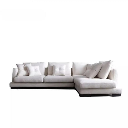 Minimalist fabric sofa tatami wabi-sabi wind combination technology cloth living room princess corner L-shaped combination sofa