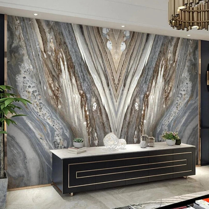 Custom Mural Paper 3D Marble Tiles Texture Photo Wallpaper Modern Luxury Hotel Bedroom Living Room TV Background Home Decoration