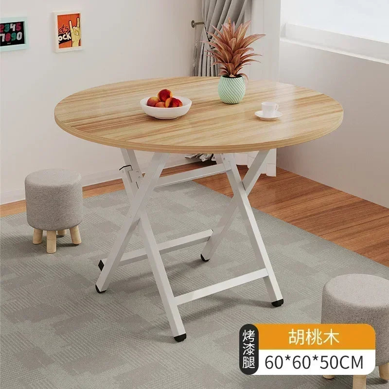 2025 New Folding Table,Indoor Outdoor Heavy Duty Portable Folding Square Woodiness Dining Table ,for Picnic, Party, Camping
