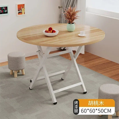 2025 New Folding Table,Indoor Outdoor Heavy Duty Portable Folding Square Woodiness Dining Table ,for Picnic, Party, Camping