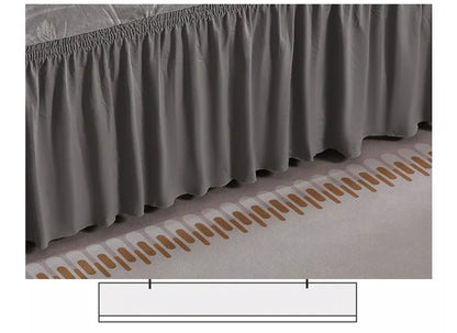 Elegant Stretchable Sofa Cover with Skirt for 1/2/3/4 Seater Soft Velvet Non-Slip Elastic Luxury Solid Color