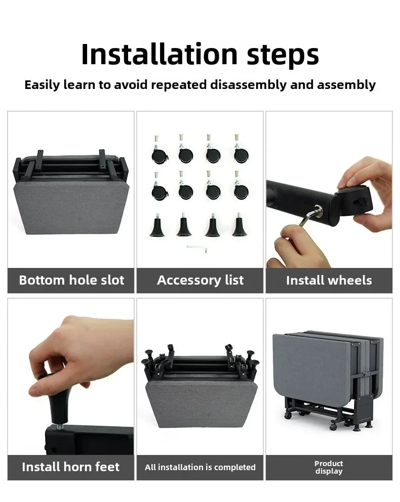 Rollaway bed Single office lunch break bed Nap bed Portable retractable hidden escort bed Rollaway bed Camp bed