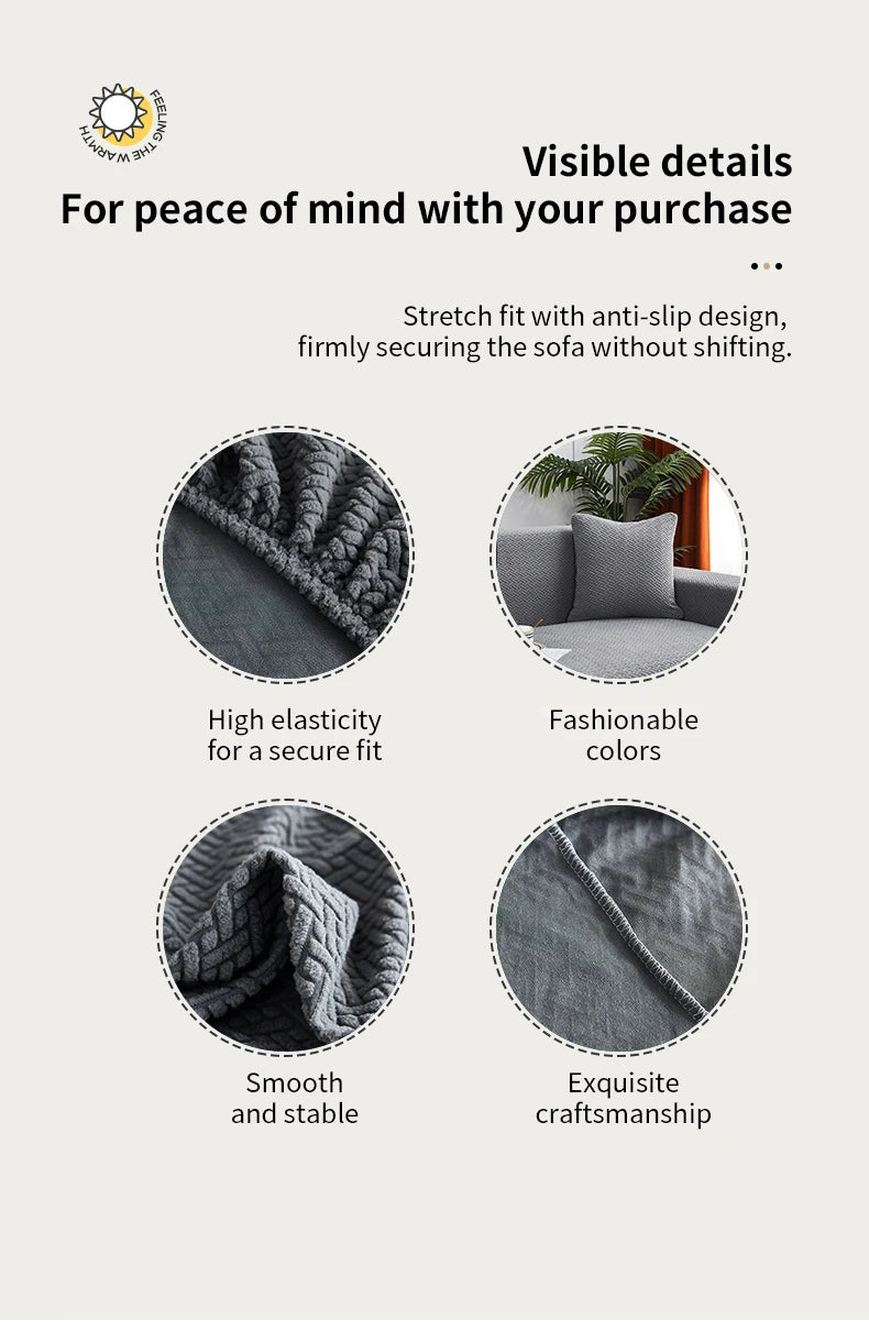 1 PC Jacquard Sofa Cover dustproof Sofa Cover For Living Room Protector Removable Washable Slipcover