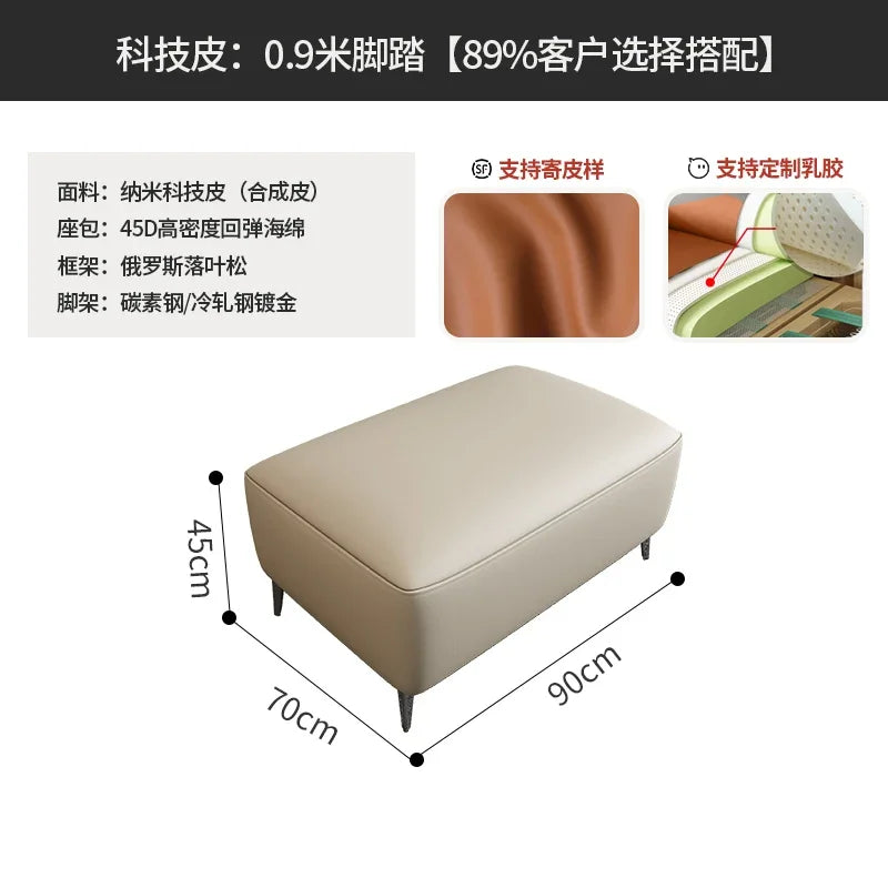 Vintage European Reclining Sofa Leather Office Designer Italiano Couch Adjustable Height Adults Sofa Inflavel Indoor Furniture