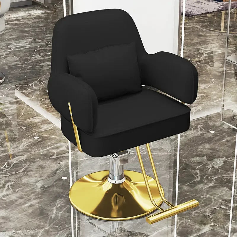 Luxury Barber Chairs Hair Salon Special Liftable Barber Chair Simple Salon Furniture Hairdressing Salon Chairs