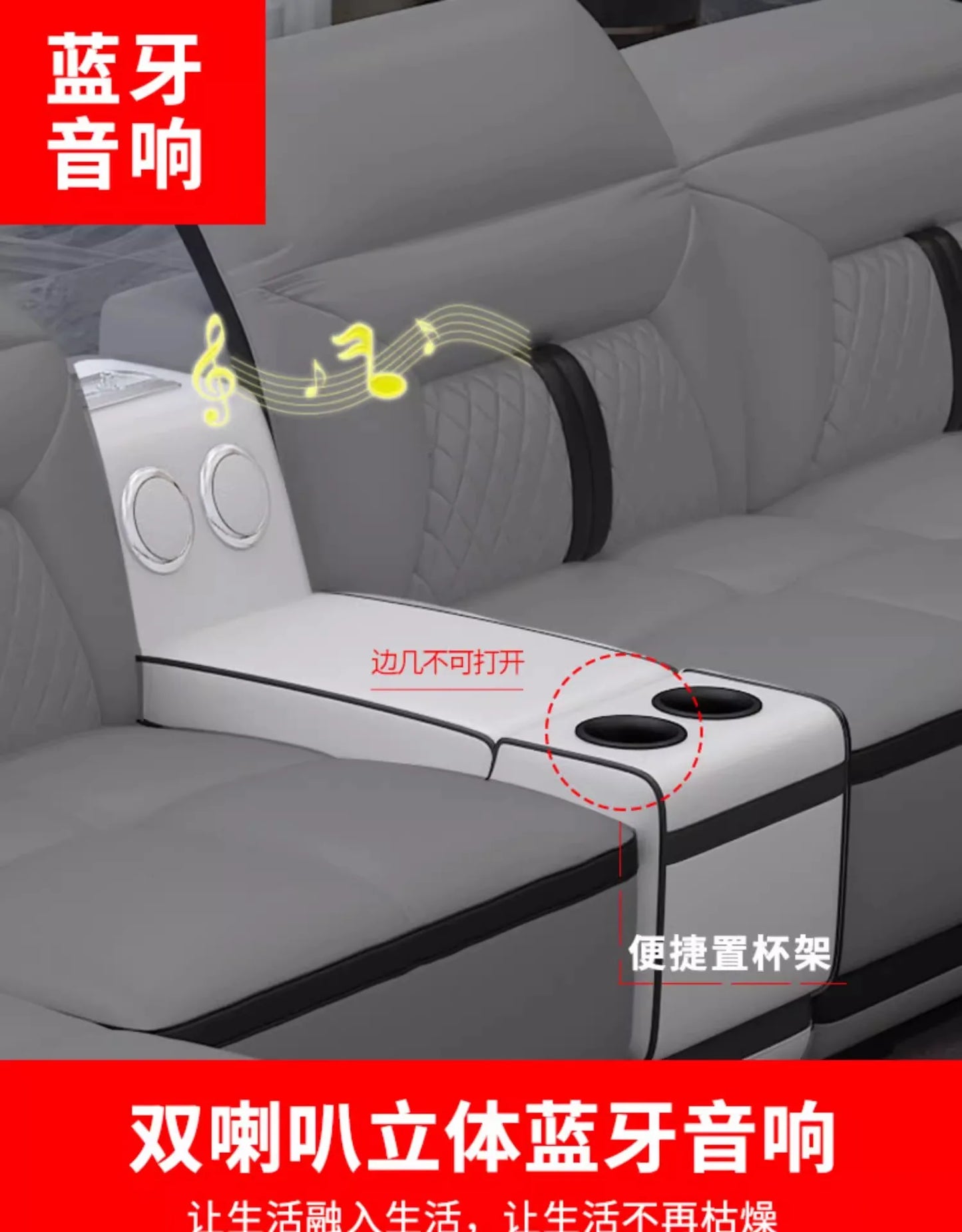 Multifunction Modern Sofas Genuine Leather Minimalist Electric Apartment Living Room Sofas Massage Comfortable Muebles Furniture