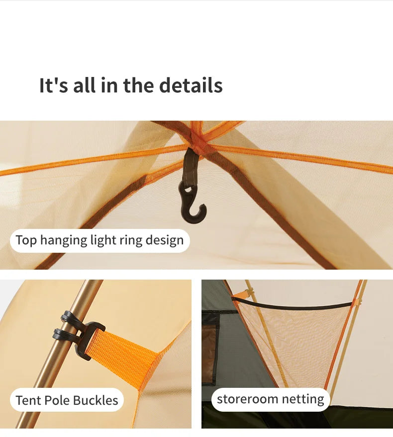 Naturehike 8-10 Person Tent Kota Cloud Casual Tent Outdoor Camping Hiking Travel Gazebo Tents Big Space Waterproof Breathable