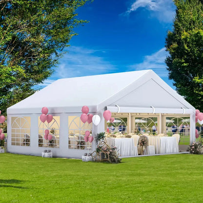 30x15FT Party Tent Heavy Duty Wedding Canopy Event Shelter PVC Material Waterproof Wedding Party Marquee Tent