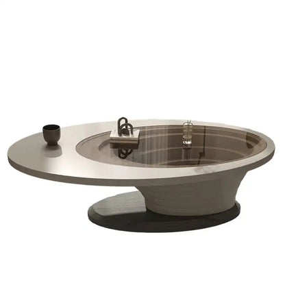 Table basse unique beige, décoration irrégulière, style nordique, table basse moderne de luxe, gain de place, meuble de salon, mobilier de salon