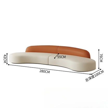 Nordic Fabric Sofa Office Business Reception Sofa Coffee Table Combination Beauty Salon Negotiation Leather Sofa