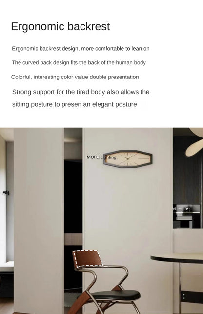 Antique Danish Designer Dining Chair Retro Simple Household Solid Wood Backrest Armchair Net Red Coffee Shop Leisure Chair