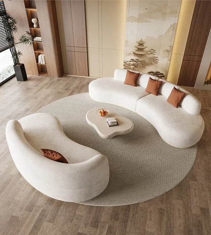 Cream Wind Aesthetics Sofas Lounge Luxury Gaming Lazy Nordic Modern Sofas Romantic Comfortable Adult Divano Balcony Furniture