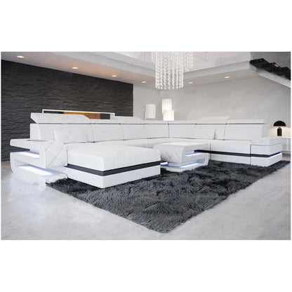 High Quality U Shape Leather Sofa Set Modern Sofa Set Furniture Living Room