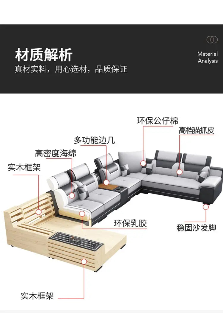 Seater Modern Sofa Ajustable Luxury Sectional Multifunctional Reclining Sofa Cushion Lazy Meubles De Maison Salon Furnitures