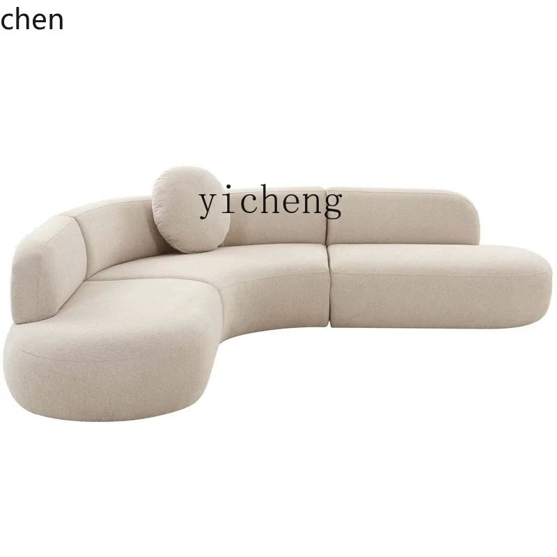 YFY Curved Sofa Living Room Hotel Lobby Rest Area Booth