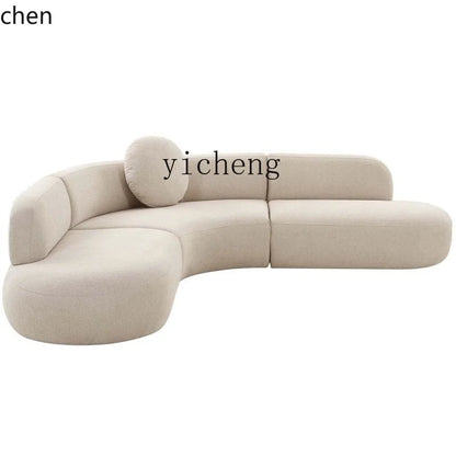 YFY Curved Sofa Living Room Hotel Lobby Rest Area Booth