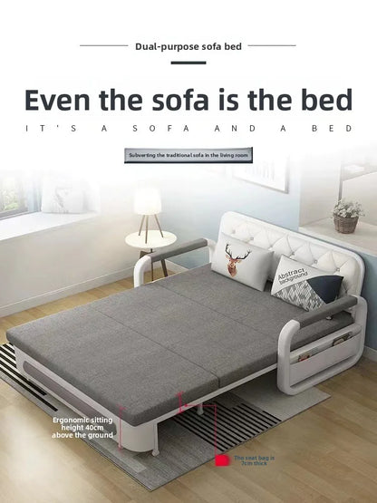 retractable small apartment living room, push pull single double sofa foldable