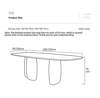 Italian Minimalist Marble Dining Table, Nordic Designer Modern Kitchen Table for Home, Customizable, Safe,, Artful Style