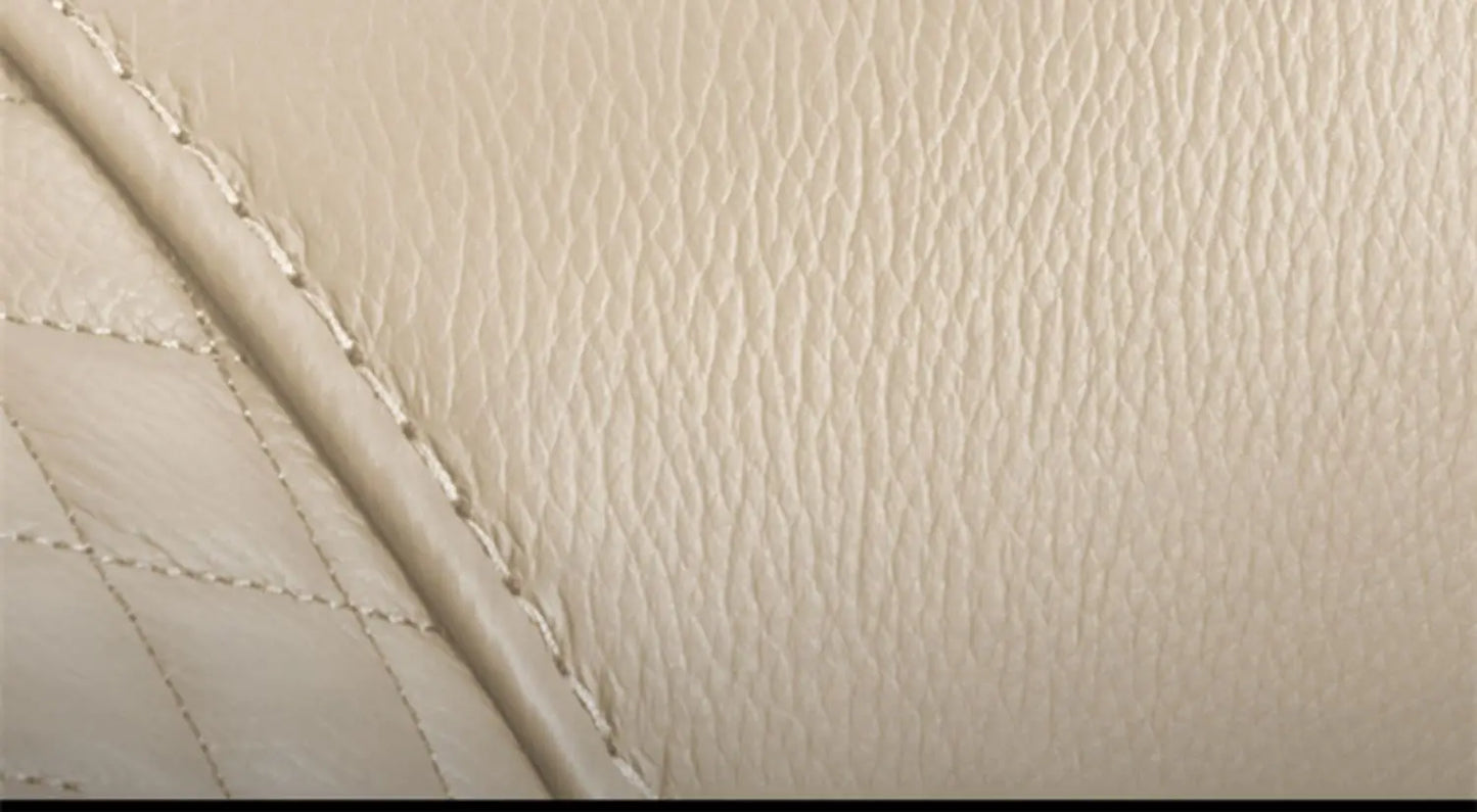 A38 Leather Sofa Luxury Villa Living Room New Chinese Style First Layer Cowhide European Solid Wood Home