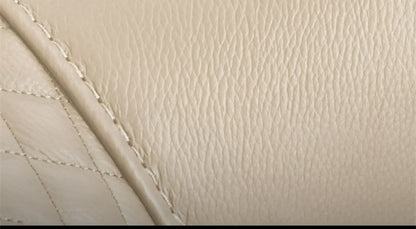 A38 Leather Sofa Luxury Villa Living Room New Chinese Style First Layer Cowhide European Solid Wood Home