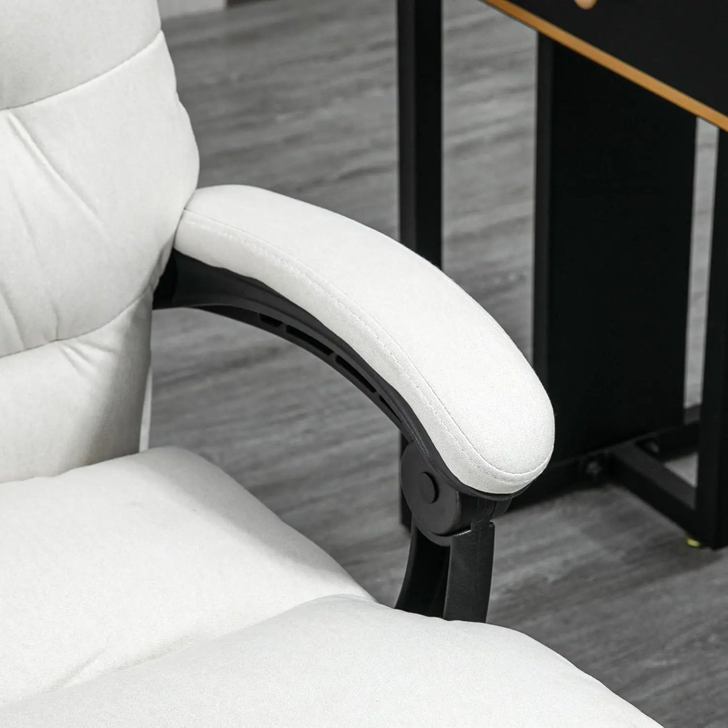Microfibre Executive Massage Office Chair, Computer Desk Chair, Heated Reclining Chair with Footrest, Customized
