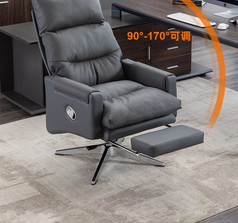 Armchair Ergonomic Office Chairs Meeting Boss Modern Recliner Office Chair Swivel Adjustable Office Furniture Silla Oficina LLOC