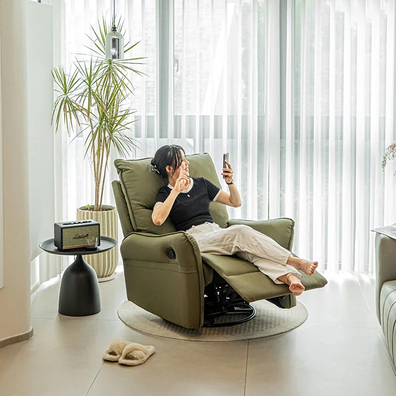 Reclining Rotatable Electric Function Single Anti-Scratching Lazy Sofa Rocking Chair