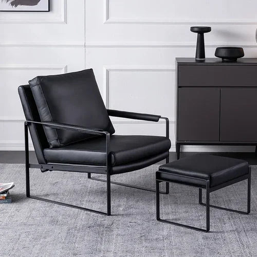 Leisure Complete Cushion Chair Living Room Leather Unique Lazy Makeup Chair Reading Design Throne Woonkamer Stoelen Decor