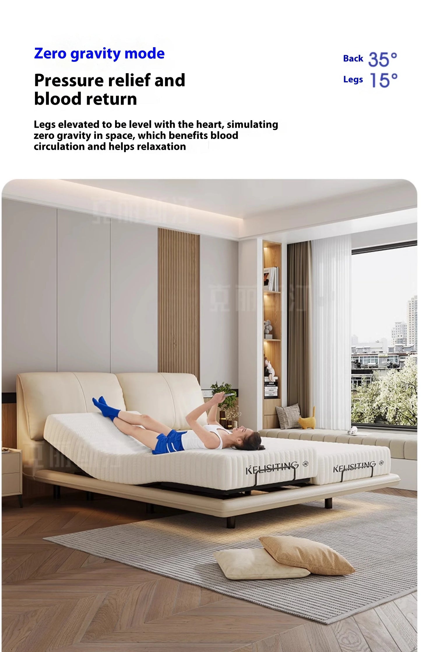 Soft Luxury Modern Double Bed Lift Up Electric Adults Smart Double Bed Queen Mattress Camas De Dormitorio Bedroom Furniture