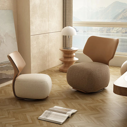 European Comfort Living Room Chairs Swivel Nordic Single Comfy Lounge Chairs Adult Bedroom Relaxing Sillas De Sala Furniture