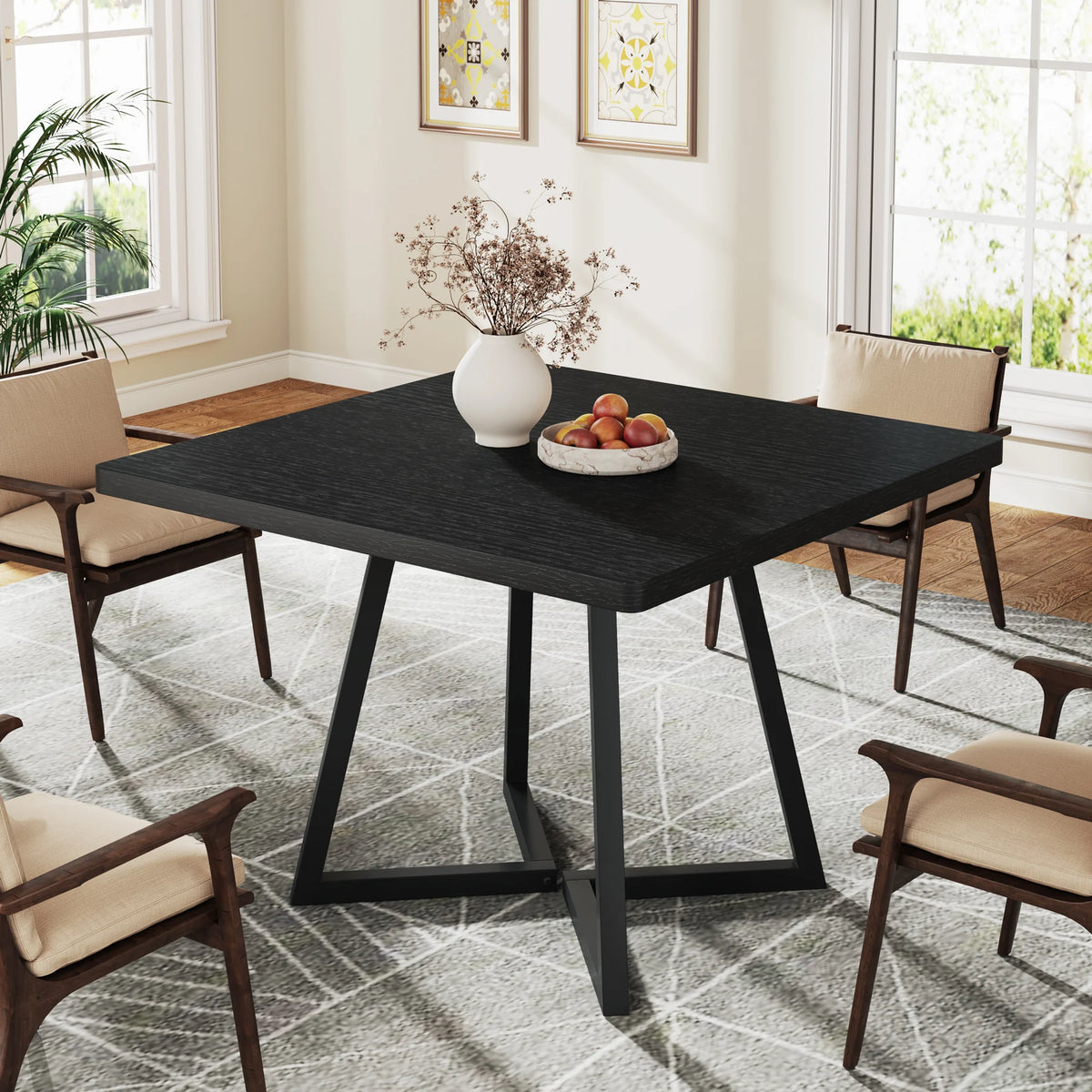 Tribesigns Square Dining Table for 4, 31.5