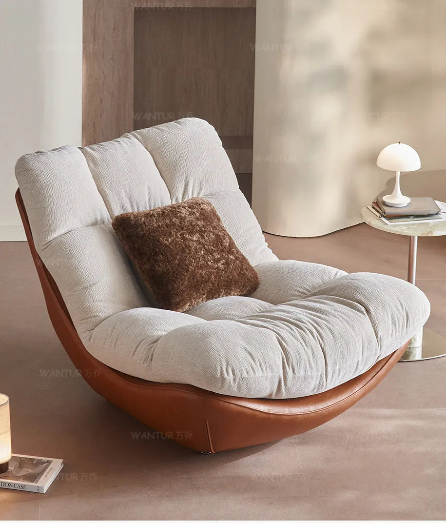 Italian living room creative single chair Nordic small apartment backrest sofa chair