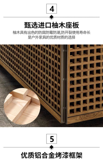 Italian Style Modern Garden Sofas Designer Simplicity Waterproof and Sunscreen Garden Sofas Luxury Outdoor Furniture Divano FYOS