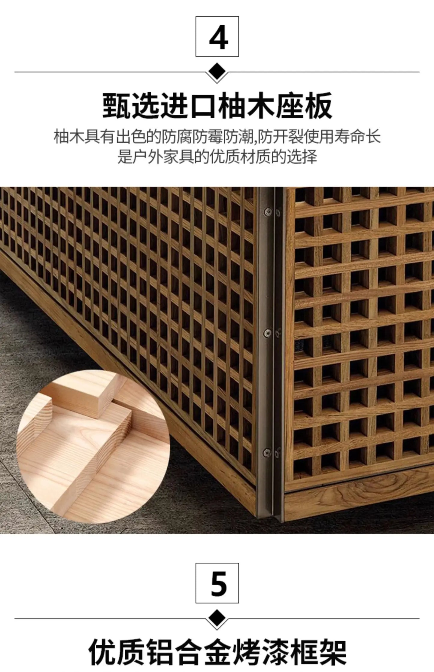 Italian Style Modern Garden Sofas Designer Simplicity Waterproof and Sunscreen Garden Sofas Luxury Outdoor Furniture Divano FYOS