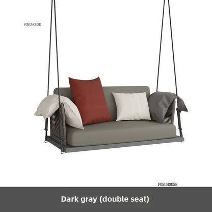 Nordic Patio Swings Indoor Balcony Hanging Basket Chair Home Single Double Rope Hanging Basket Hanging Chairs Outdoor Furniture