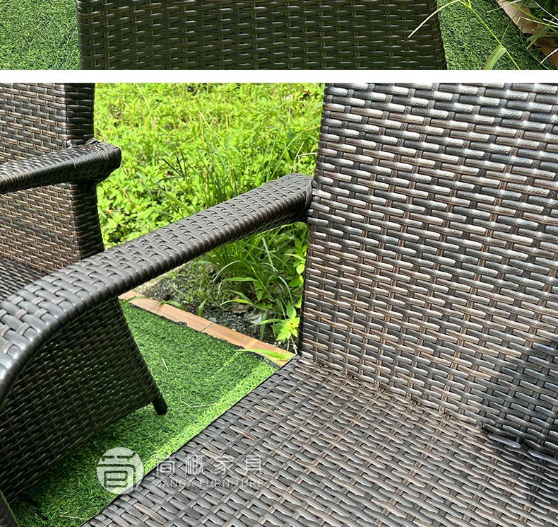 Outdoor leisure simple courtyard B & B restaurant coffee milk tea shop rattan chair