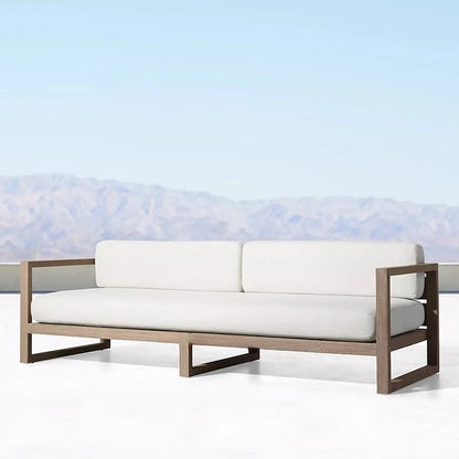 Sofa teak furniture balcony, outdoor leisure