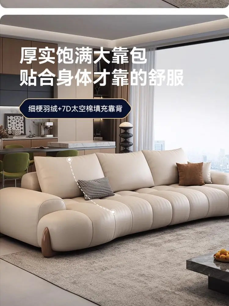 Elegant Luxury Living Room Sofas Modern Leather Cinema Relax Sofa Comfortable Minimalist Articulos Para El Hogar Home Furniture
